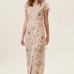 BHLDN Plymouth Beaded Wrap Dress